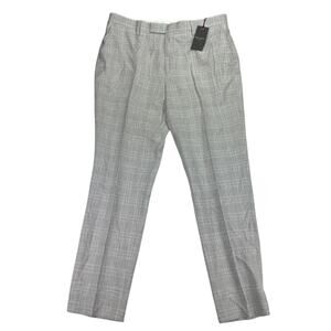 Ted Baker Mens Hallamt Tailored Slim Fit Wool Blend Suit Pants Gray 36R